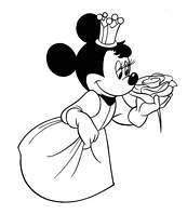 coloriage minnie princesse